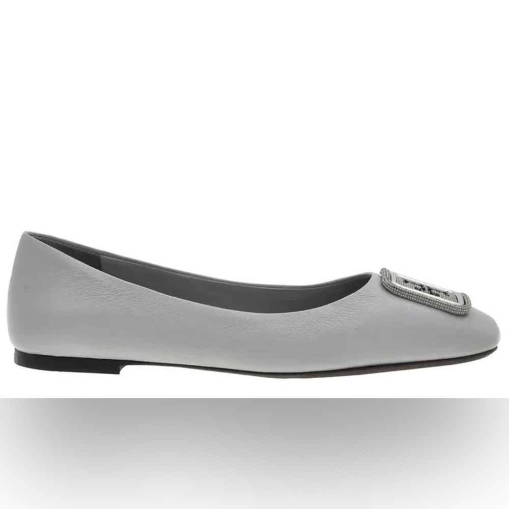 Tory Burch Georgia Pave Leather Ballet Flats 8.5